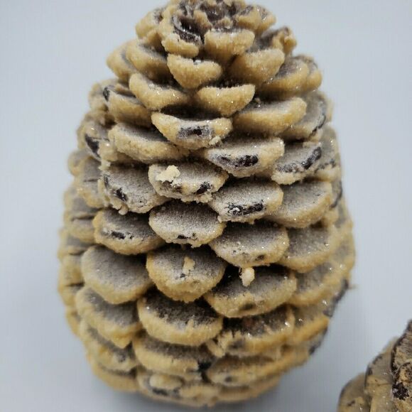 Pine Cone Tree Candle Set of 4 Wax Dept 56 Winter Decor Light Vintage Soap Scent - Picture 6 of 11